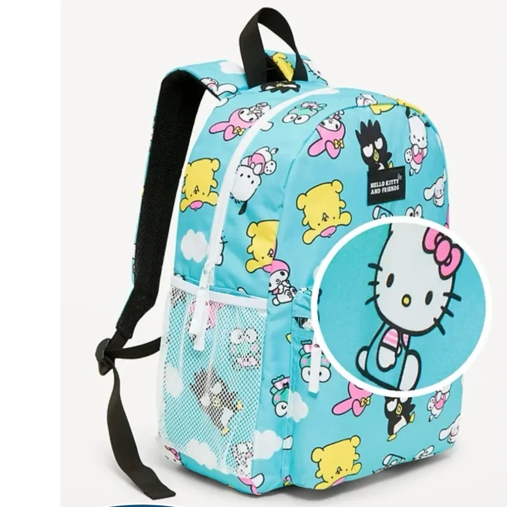 Old Navy Blue Hello Kitty Pattern Kids Backpack